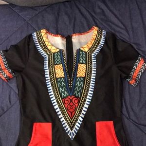 SOLD Tribal dress very sexy form fitting!!